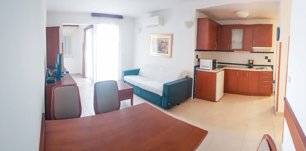 Living room with kitchen Sea breeze apartment
